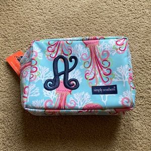simply southern “A” monogrammed bag